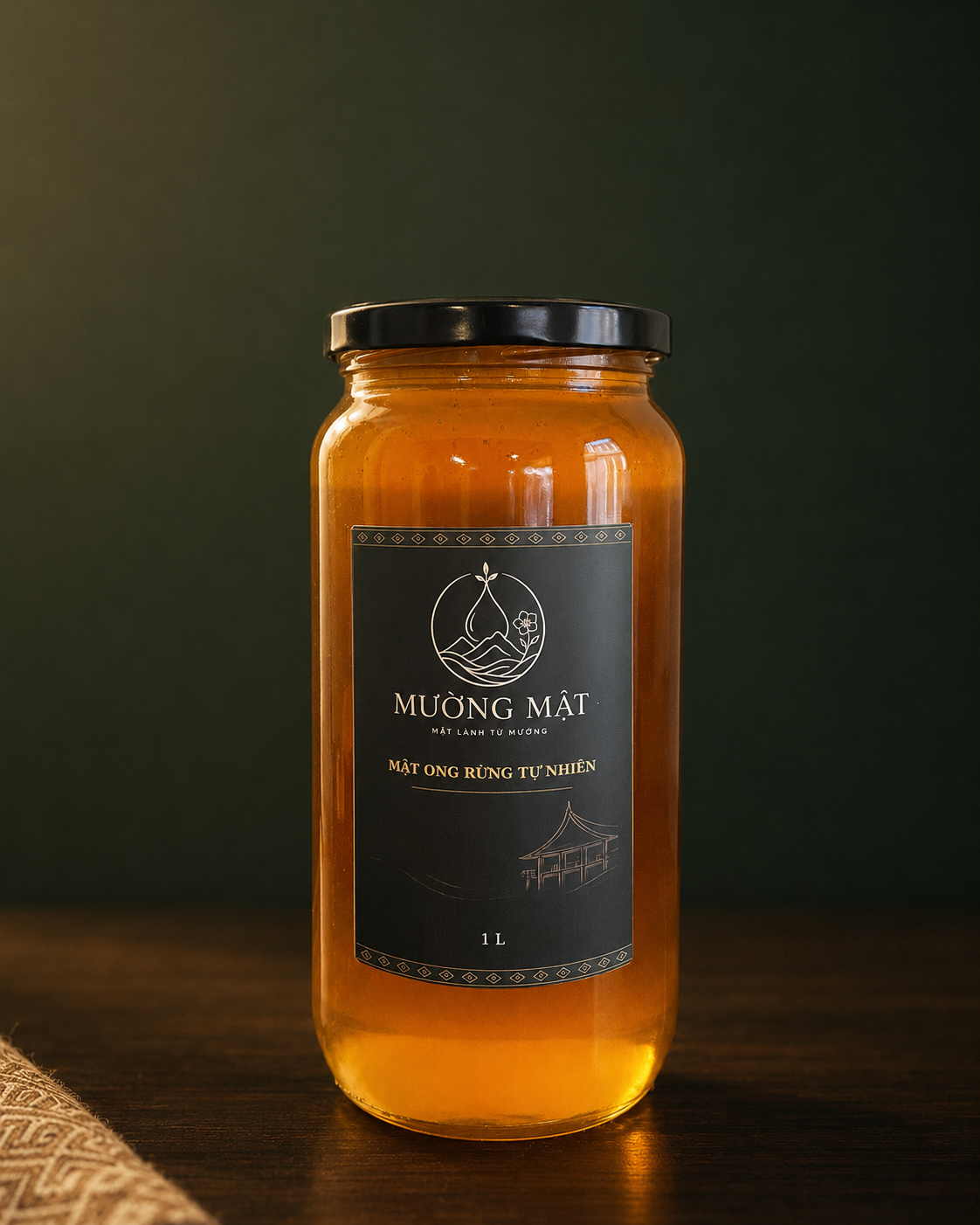 Chai mật ong rừng Mường Mật 1 lít